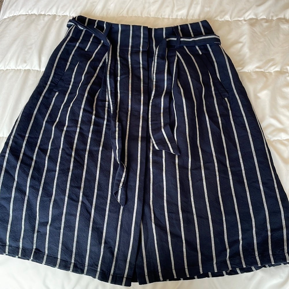 Ann Taylor Tie Waist MIDI Skirt
